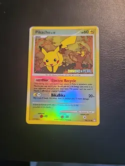 Pikachu - 94/123 - Dmg/HP - Reverse Holo - BK Promo Pokemon Burger King 2007 - Image 4