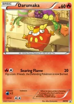 1x Darumaka - BW18 - Promotional Damaged Pokemon BW - Black Star Promos - Image 1