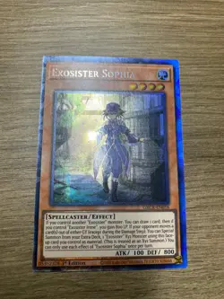 1 X YUGIOH Exosister Sophia - GRCR-EN016 - Collectors Rare 1st Edition - Image 1