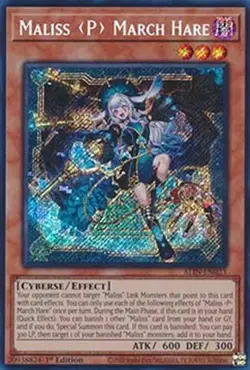 Maliss P March Hare ALIN-EN023 Secret Rare Yugioh Alliance Insight - Image 1