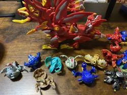 Bakugan Gundalian Invaders Pyrus Dragonoid Colossus Figure Complete Cards Ball - Image 1
