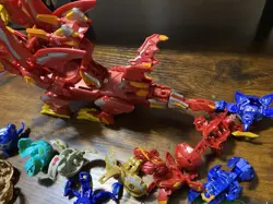 Bakugan Gundalian Invaders Pyrus Dragonoid Colossus Figure Complete Cards Ball - Image 4