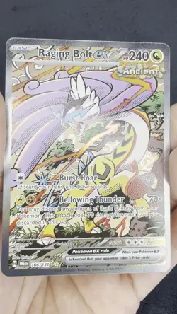 Raging Bolt ex 166/131 Pokemon Card Scarlet & Violet Holo Ultra Rare SV SIR - NM - Image 2