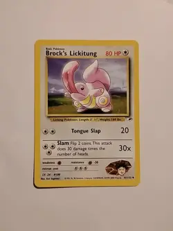 Brock's Lickitung 41/132 - Gym Heroes - Pokemon Card LP - Image 1