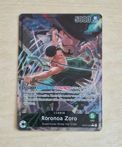 Roronoa Zoro Supernovas ALT ART Card OP12-020 L English One Piece - Image 1