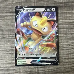 Pokemon Sword & Shield Promo Card Meowth V #SWSH004 - Image 1