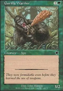 Gorilla Warrior x4 - Starter 1999 - NM-Mint, English - Starter 1999 - Image 1