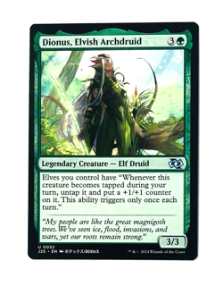 Dionus, Elvish Archdruid (Anime) #52 (NM) Foundations Jumpstart J25 Magic MTG - Image 1