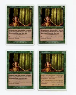4x Nature's Lore Starter Magic the Gathering - Image 1