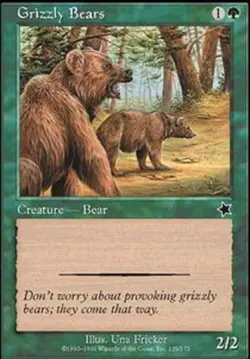 Grizzly Bears - Starter 1999 #129/173 MTG Magic The Gathering - Image 1