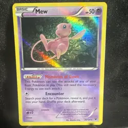 2016 Pokemon XY Fates Collide Mew Holo #29/124 - Image 1