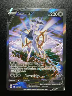 POKEMON TCG Arceus V Brilliant Stars 166/172 Alt Full Art - NM - Image 1