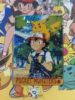 Pokemon Vintage Pocket Monsters Vending HOLO Prism Sticker 1999 Bandai Nintendo - Image 2