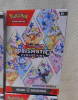 One (1) Pokemon Prismatic Evolutions Booster Bundle (6 Packs) SEALED! - Image 1