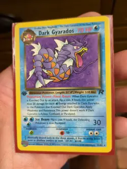 Pokemon 1st Edition Dark Gyarados Team Rocket Vintage TCG - WoTC - (LP) 25/82 - Image 1