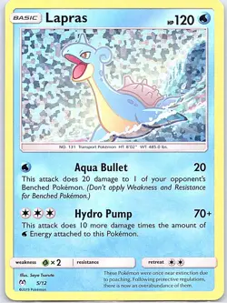 Lapras - 5/12 Holo McDonald's Promos 2019 - Pokemon Card - NM - Image 1