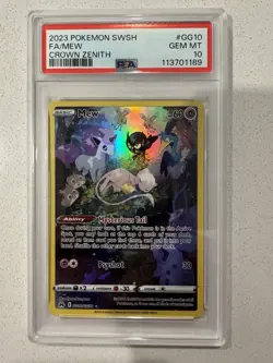 Pokemon TCG Mew Crown Zenith Galarian Gallery GG10/GG70 PSA 10 - Image 1