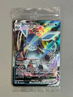 SEALED GLACEON VMAX 041/203 POKEMON TCG HOLIDAY CALENDER SNOWFLAKE PROMO - Image 1