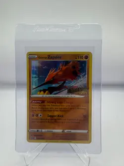 Pokemon TCG Galarian Zapdos Evolving Skies SWSH124 Holo Promo Promo - Image 1