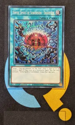 MP24-EN104 Sinful Spoils of Subversion - Snake-Eye Prismatic Secret Rare YuGiOh - Image 1