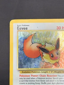 Pokemon Eevee Holo Card 11/53 WOTC Promo DMG Condition - Image 2