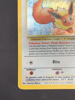 Pokemon Eevee Holo Card 11/53 WOTC Promo DMG Condition - Image 4