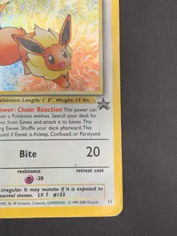 Pokemon Eevee Holo Card 11/53 WOTC Promo DMG Condition - Image 5