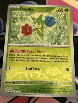 Roselia - 008/162 Temporal Forces Reverse Holo 8/162 Pokemon Card - Image 1