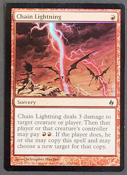 MTG Card - Chain Lightning - Premium Deck Series: Fire and Lightning - NM - Foil - Image 1