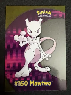 Topps Pokemon TCG Mewtwo #150 PC5 Clear Card 2000 TV Animation Edition - Image 1