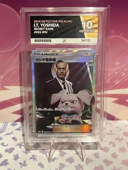 LT. Yoshida Secret Rare 025/024 Japanese Sun & Moon GEM MINT Pokemon Card ACE 10 - Image 1