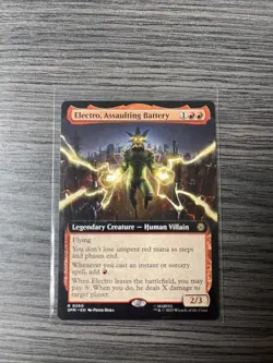 Electro, Assaulting Battery (Extended Art) Marvel's Spider-Man Regular Non Foil - Image 1