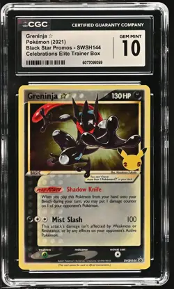 2021 Pokemon Greninja a #SWSH144 CGC 10 - Image 1