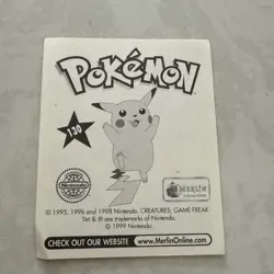 1999 Merlin Pokemon Album Stickers Gyarados #130 - Image 2