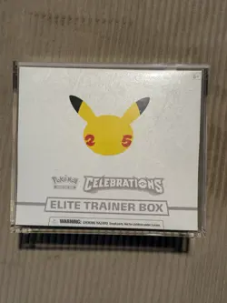 Pokemon Sealed Celebrations Elite Trainer Box w/ Acrylic Case - Image 1
