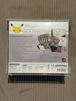Pokemon Sealed Celebrations Elite Trainer Box w/ Acrylic Case - Image 3