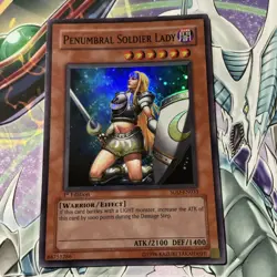 YUGIOH Penumbral Soldier Lady SOD-EN033 Super Rare 1ST EDITION - Image 1