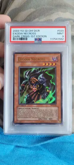 Yu-Gi-Oh! Exodia Necross DCR-020 1st Edition PSA 9 Mint Card Dark Crisis - Image 1
