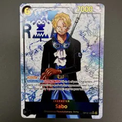 Sabo Alt Art ENGLISH SEC OP13-120 One Piece Carrying On His Will Card NM - Image 1