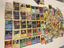 No Reserve - WARNING READ DESCRIPTION - Old Worn Pokemon Trading Cards Bulk Lot - Image 1