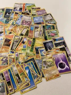No Reserve - WARNING READ DESCRIPTION - Old Worn Pokemon Trading Cards Bulk Lot - Image 2
