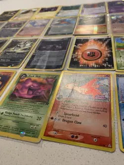 No Reserve - WARNING READ DESCRIPTION - Old Worn Pokemon Trading Cards Bulk Lot - Image 4