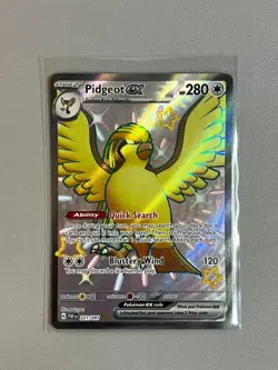 Pidgeot ex 221/091 Shiny Ultra Rare Paldean Fates Pokemon Mint Pokemon Card - Image 1