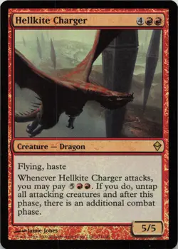 Hellkite Charger - FOIL - R Zendikar 131 - MTG - Image 1