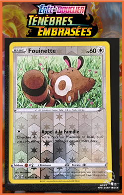 Carte Pokemon Fouinette 135/189 Reverse EB03 Tenebres Embrasees FR - Image 1