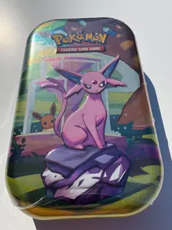 🔥 Pokemon TCG Scarlet & Violet: Prismatic Evolutions Mini Tin - Espeon & Eevee - Image 3