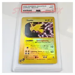 Zapdos 44/147 Reverse Foil / Holo Aquapolis WOTC Pokemon TCG - PSA 9 sTCGPHOEN1X - Image 1