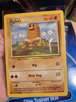 Pokemon TCG Diglett Base Set 47/102 Regular Unlimited Common - Image 2