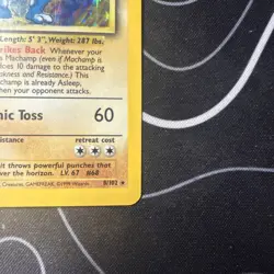 Pokemon TCG Machamp Holo 1st Edition Base Set #8/102 Holo Rare VTG WOTC - Image 3