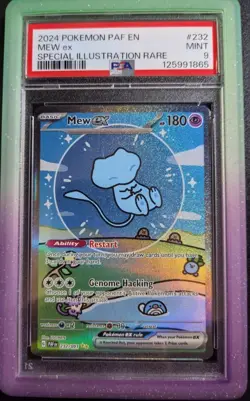 Pokemon Mew EX 232/091 PSA 9 Mint Paldean Fates Bubble Mew Sir 2024 SV PAF - Image 1